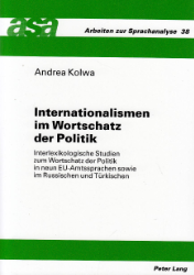 Internationalismen im Wortschatz der Politik