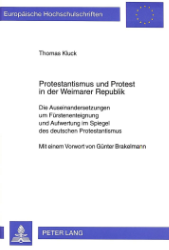 Protestantismus und Protest in der Weimarer Republik