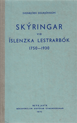 Skyringar vid íslenzkra lestrarbók 1750-1930