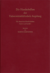 Deutsche mittelalterliche Handschriften der Universitätsbibliothek Augsburg