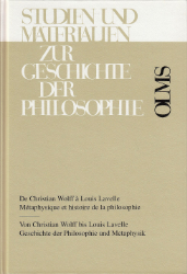 De Christian Wolff à Louis Lavelle/Von Christian Wolff bis Louis Lavelle