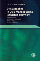 Die Metapher in Osip Mandel'stams lyrischem Frühwerk