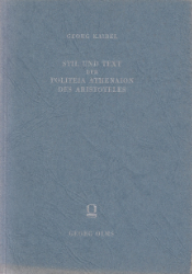 Stil und Text der Politeia Athenaion des Aristoteles