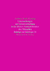 Untersuchungen zur Gottesvorstellung in der älteren Anonymliteratur des Pâñcarâtra