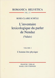 L' inventaire lexicologique du parler de Nendaz (Valais)