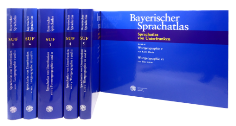 Sprachatlas von Unterfranken (SUF). Sechs Bände