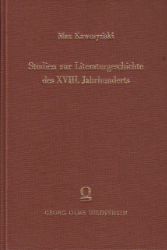 Studien zur Literaturgeschichte des XVIII. Jahrhunderts: Moralische Zeitschriften