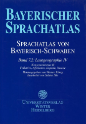 Sprachatlas von Bayerisch-Schwaben (SBS). Band 7.2