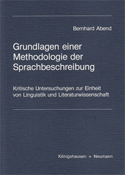 Grundlagen einer Methodologie der Sprachbeschreibung