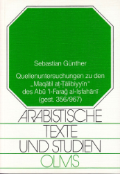 Buchcover Quellenuntersuchungen zu den "Maqatil at-Talibiyyin" des Abu 'I-Farag ...