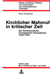 Kirchlicher Mahnruf in kritischer Zeit