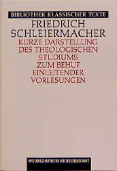 Kurze Darstellung des theologischen Studiums zum Behuf einleitender Vorlesungen