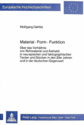 Material - Form - Funktion