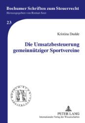 Die Umsatzbesteuerung gemeinnütziger Sportvereine