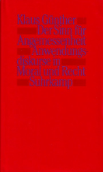Der Sinn für Angemessenheit