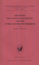 Reden der Apostelgeschichte und die antike Geschichtsschreibung