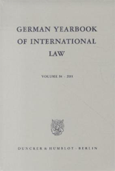 German Yearbook of International Law. Vol. 54 (2011)
