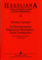 Zur Entstehung der Hegelschen Philosophie