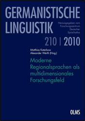 Moderne Regionalsprachen als multidimensionales Forschungsfeld