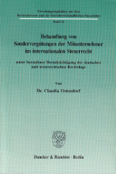 Behandlung von Sondervergütungen der Mitunternehmer im internationalen Steuerrecht