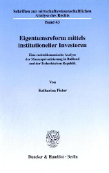 Eigentumsreform mittels institutioneller Investoren