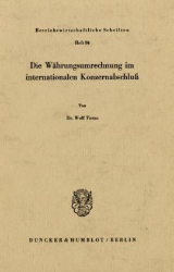 Die Währungsumrechnung im internationalen Konzernabschluß