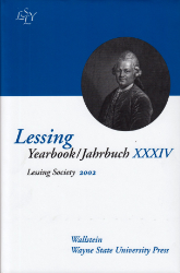 Lessing Yearbook/Jahrbuch: Vol. XXXIV, 2002