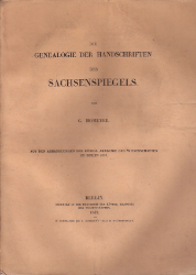 Die Genealogie der Handschriften des Sachsenspiegels