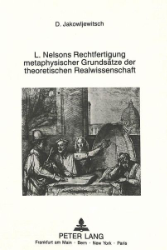 Leonard Nelsons Rechtfertigung metaphysischer Grundsätze der theoretischen Realwissenschaft