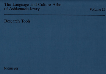 The Language and Culture Atlas of Ashkenazic Jewry