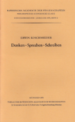 Denken - Sprechen - Schreiben