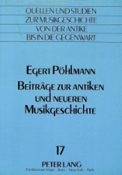 Beiträge zur antiken und neueren Musikgeschichte