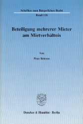 Beteiligung mehrerer Mieter am Mietverhältnis