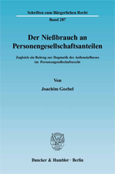 Der Nießbrauch an Personengesellschaftsanteilen