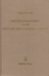 Untersuchungen über die Syntax der Sprache Otfrids