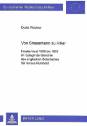 Von Stresemann zu Hitler