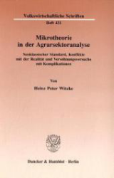 Mikrotheorie in der Agrarsektoranalyse