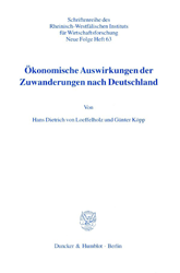 Ökonomische Auswirkungen der Zuwanderungen nach Deutschland