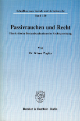 Passivrauchen und Recht