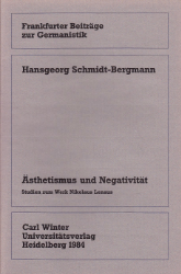 Ästhetismus und Negativität