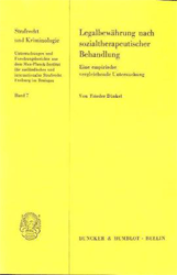 Legalbewährung nach sozialtherapeutischer Behandlung