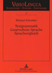 Textgrammatik - gesprochene Sprache - Sprachvergleich