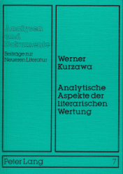 Analytische Aspekte der literarischen Wertung