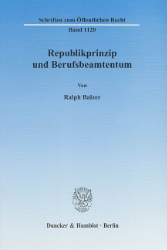 Republikprinzip und Berufsbeamtentum