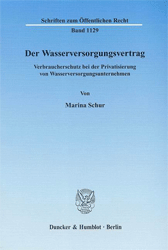 Der Wasserversorgungsvertrag