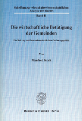 Die wirtschaftliche Betätigung der Gemeinden