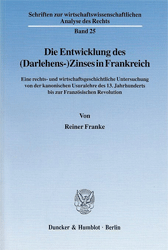 Die Entwicklung des (Darlehens-)Zinses in Frankreich