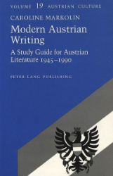 Modern Austrian Writing