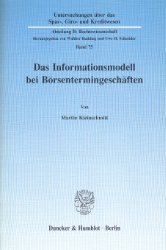 Das Informationsmodell bei Börsentermingeschäften