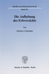 Die Aufhebung des Erbverzichts
